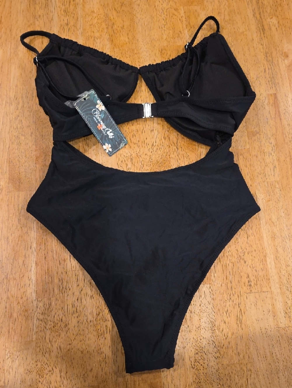 Blooming Jelly Black One Piece Swimsuit - Picture 3 of 8